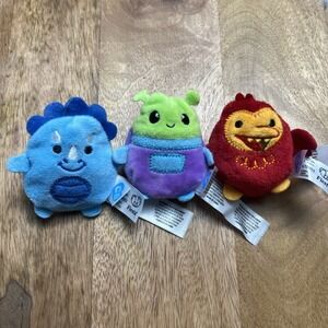 Fiesta Snugglies Cutie Bean Plush 2" Set Of 3